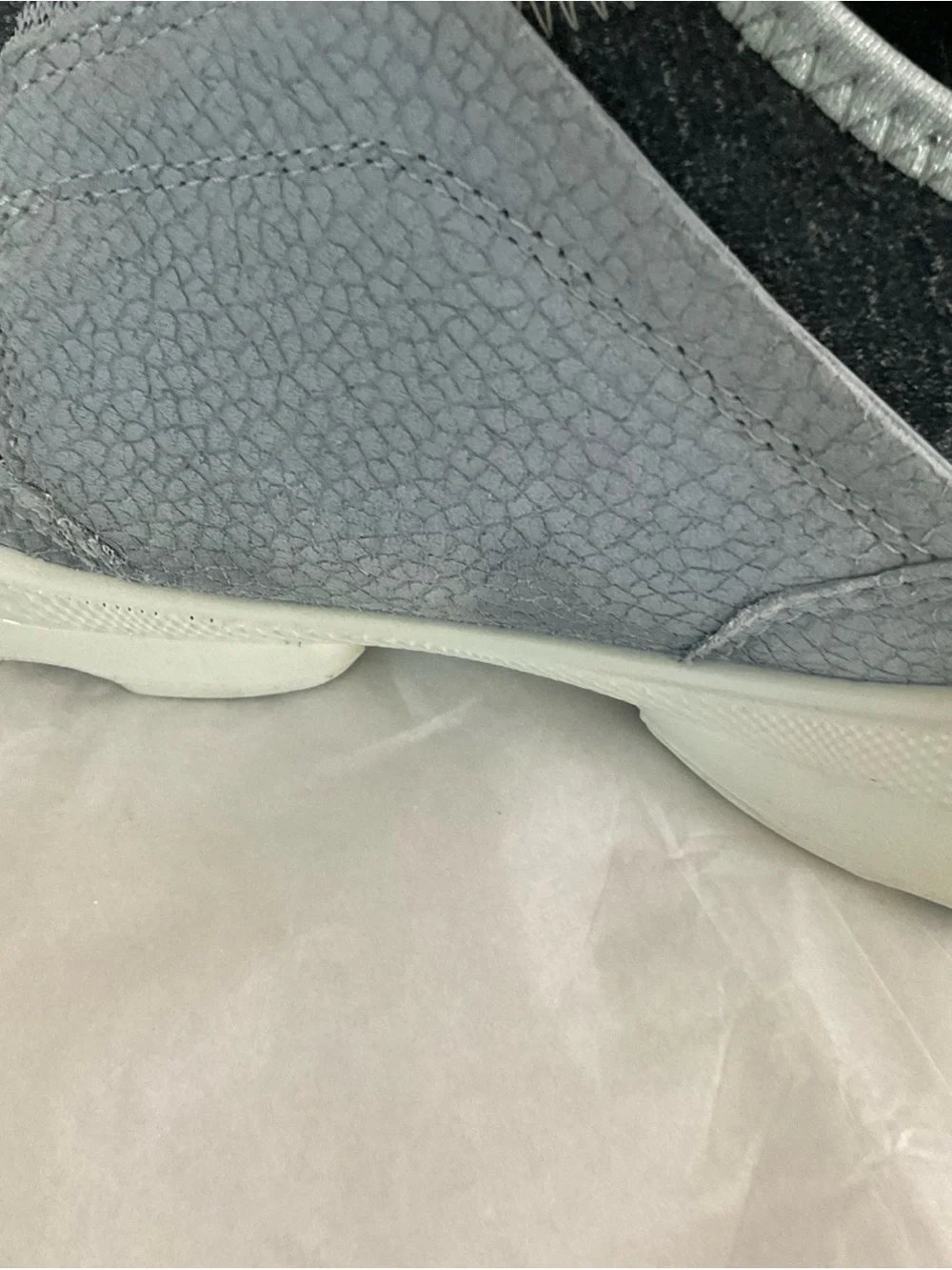 Comfort Walking Women Size 8.5 ECCO Biom Lite Slip On Gray Blue Sneakers